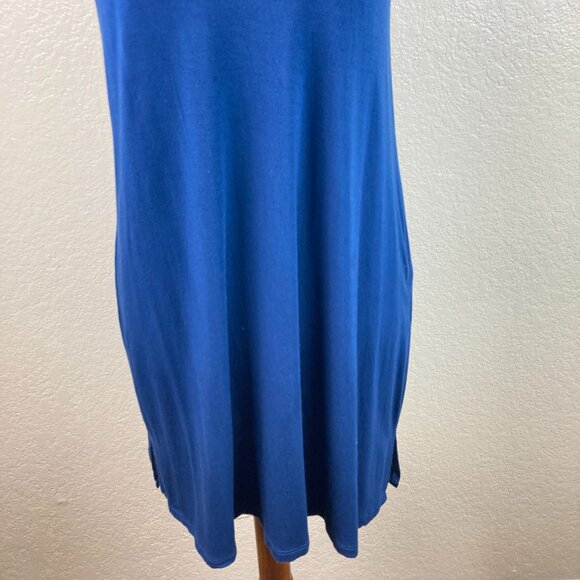 FacePlant Dreams Blue Bamboo Lace Chemise Nightie Spaghetti Straps Size M - Picture 3 of 11